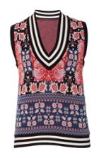 Anna Sui Peacock Jacquard Vest