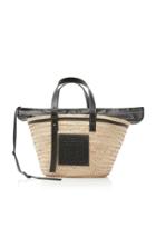Loewe Basket Leather And Palm Leaf Bag