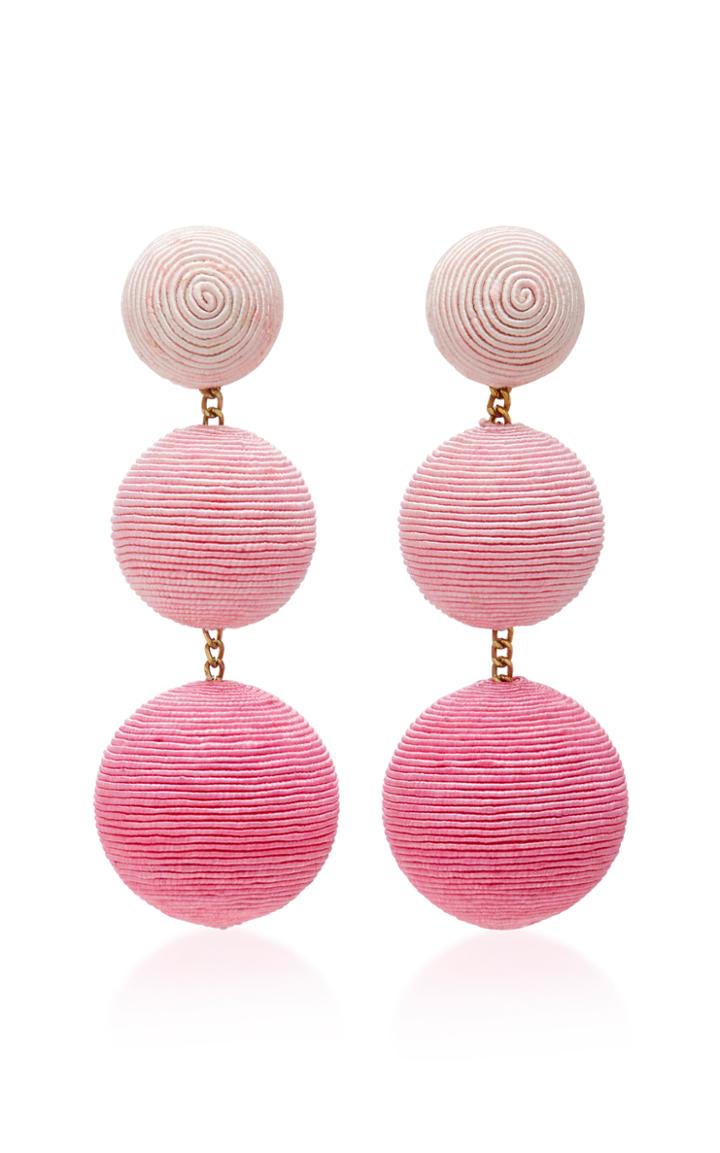 Rebecca De Ravenel Exclusive Ombre Three Drop Clip Earrings