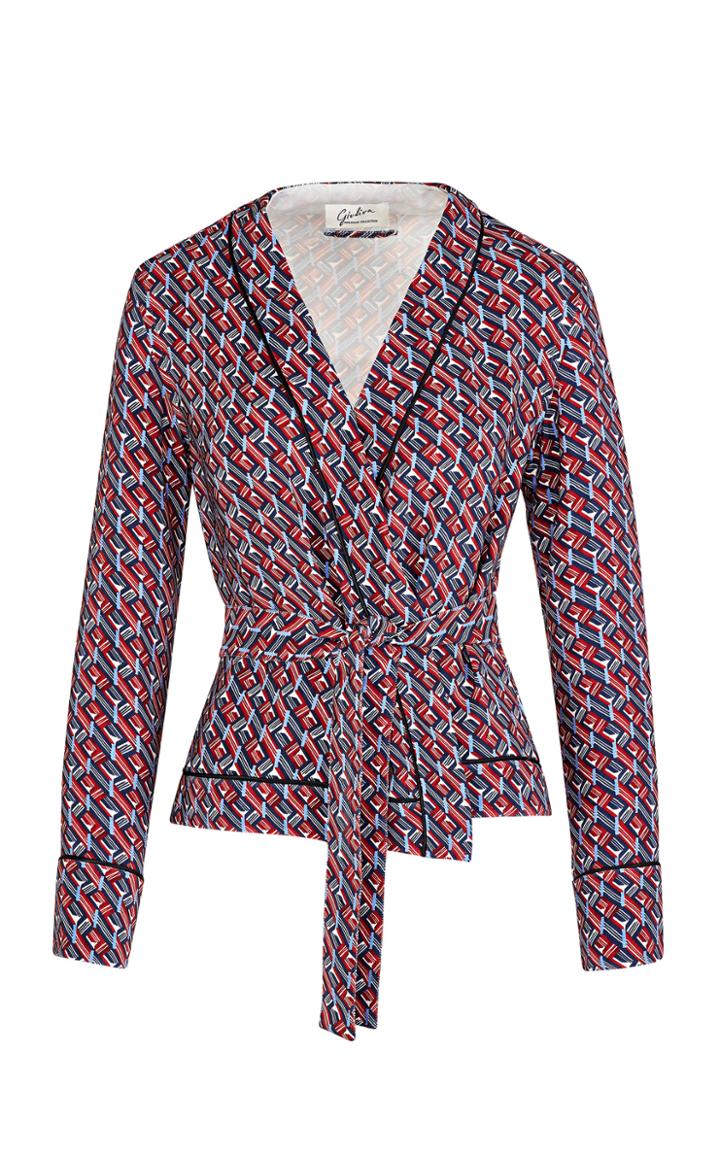 Giuliva Heritage Collection Amanda Jacket Printed Silk Cady