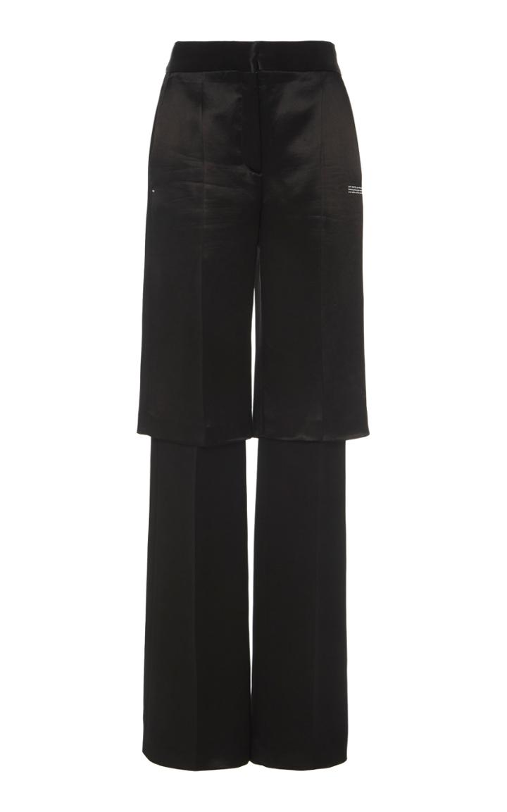 Off-white C/o Virgil Abloh Layered Satin Trousers