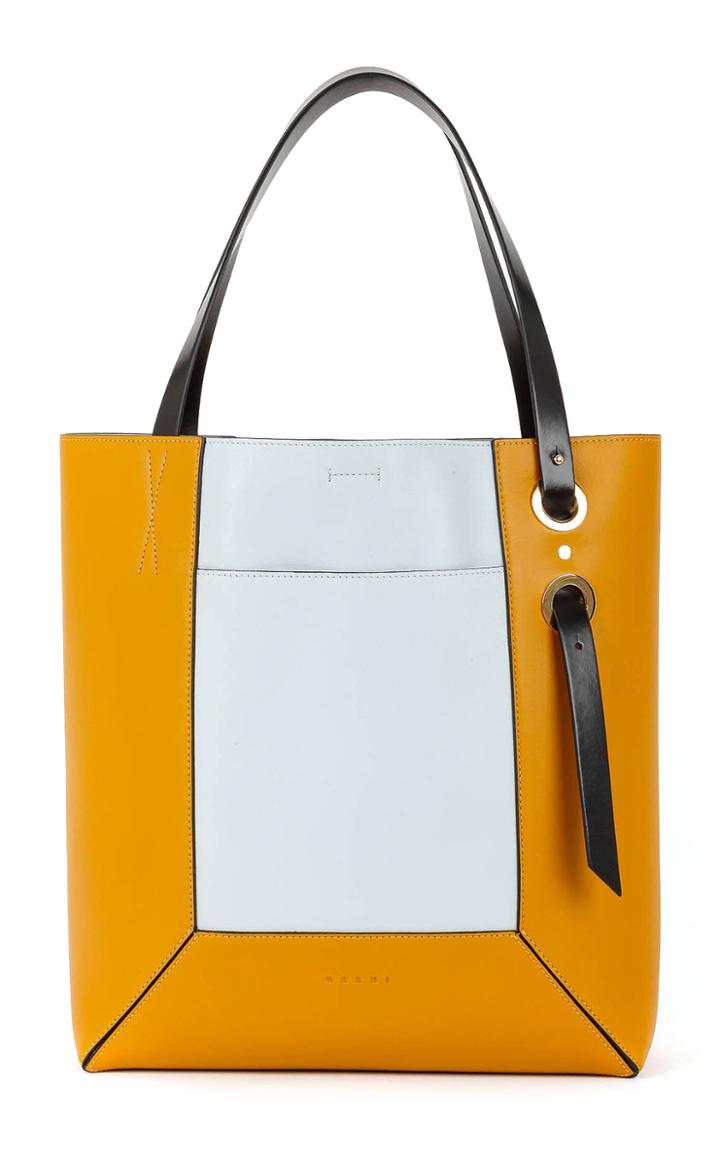 Marni Nemo Leather Shopping Tote