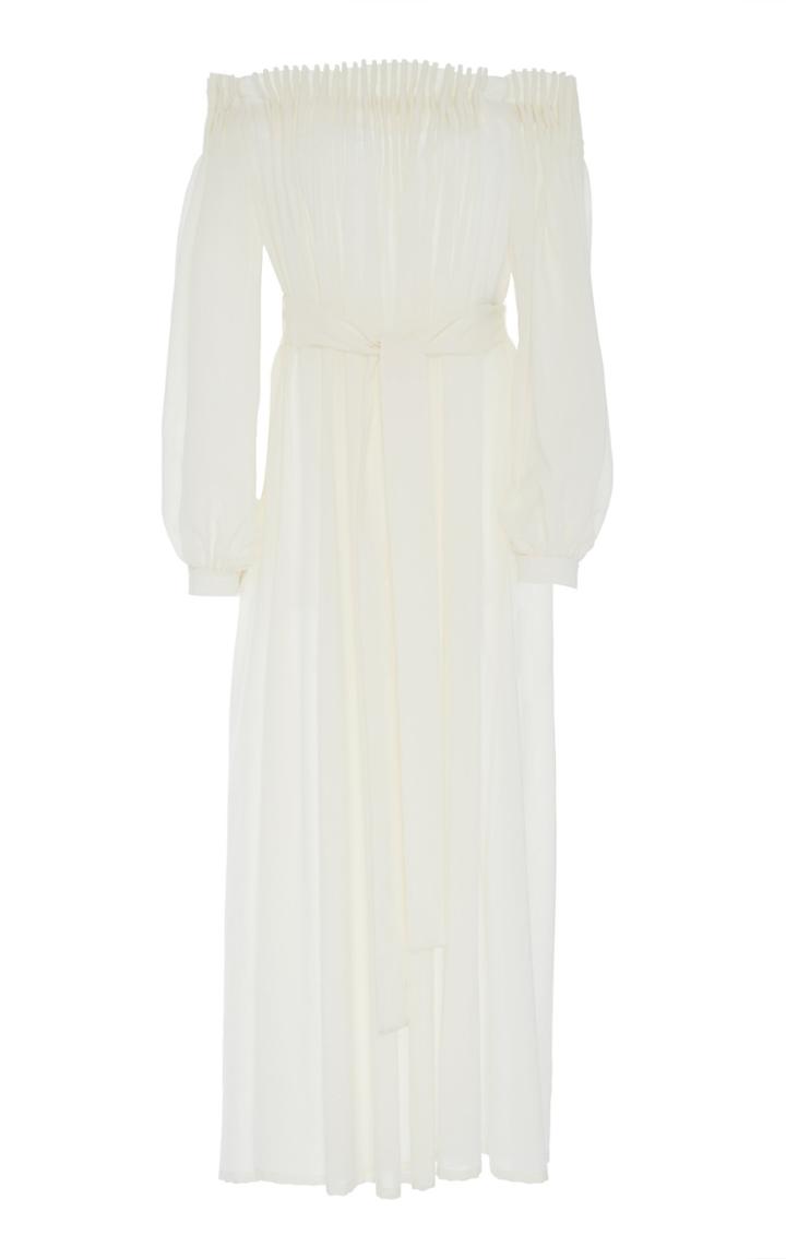 Gabriela Hearst Otalora Virgin Wool Dress With Self Belt
