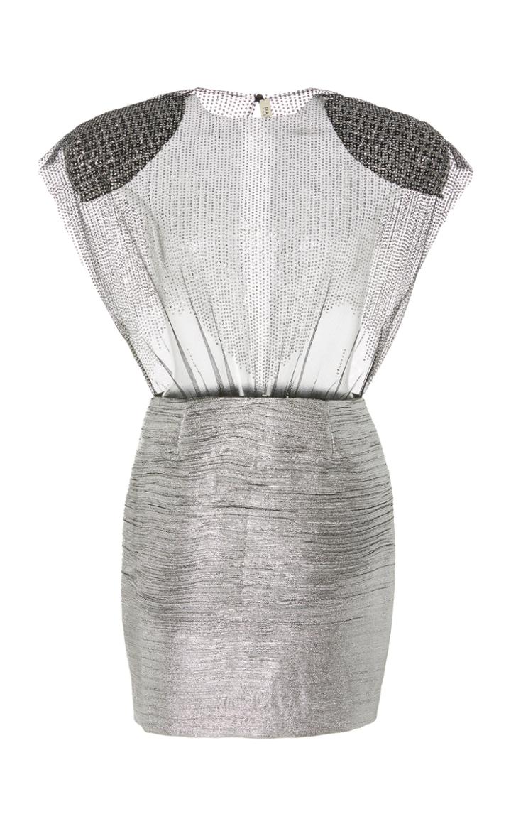 Daniele Carlotta Semi Sheer Bandage Mini Dress
