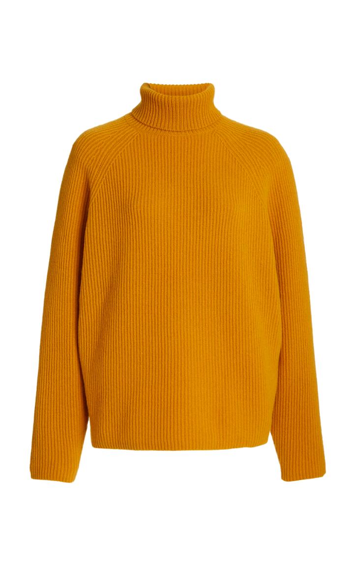 Gabriela Hearst Wigman Ribbed-knit Cashmere Turtleneck Sweater