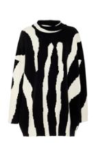 Oscar De La Renta Monochrome High Neck Knit Sweater