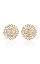 Martin Katz I8k Gold Diamond Earrings