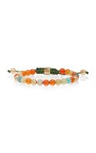 Shamballa Jewels Non-braided Sapphire And Carnelian Bracelet