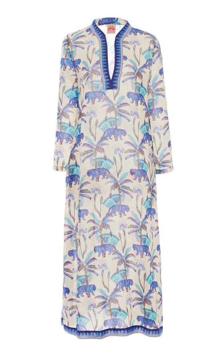 Le Sirenuse Positano Tiger Coconut Giada Long Caftan