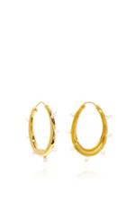Theodora Warre Gold-plated Pearl Hoop Earrings