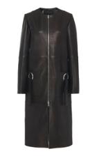 Jeffrey Dodd Leather Embellished Car Coat