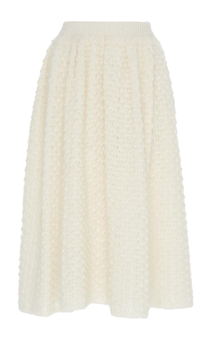 Jil Sander Textured Midi Knit Skirt