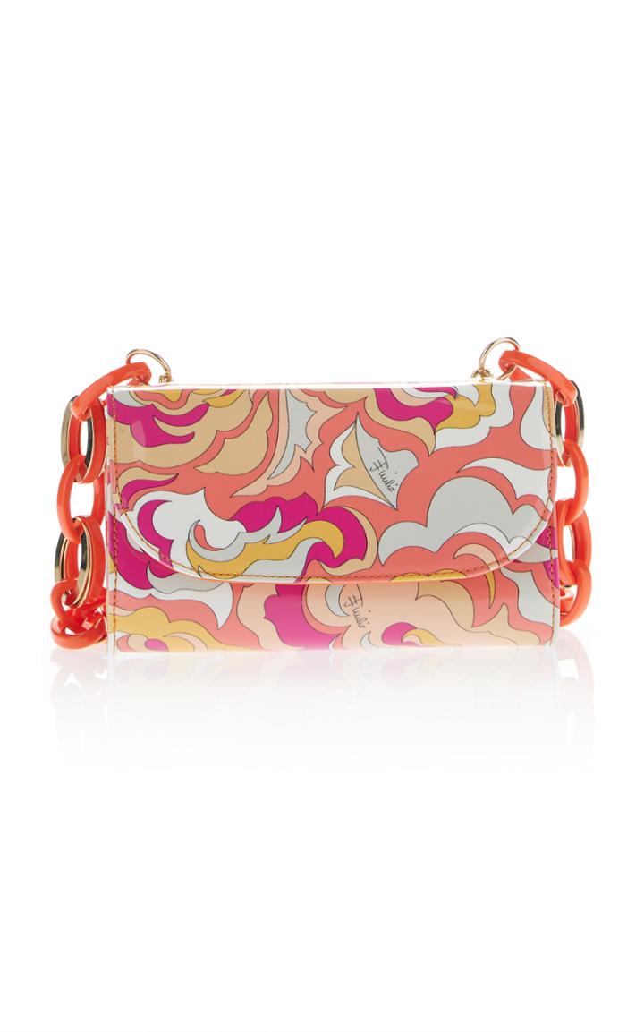 Emilio Pucci Calfskin Crossbody With Chain