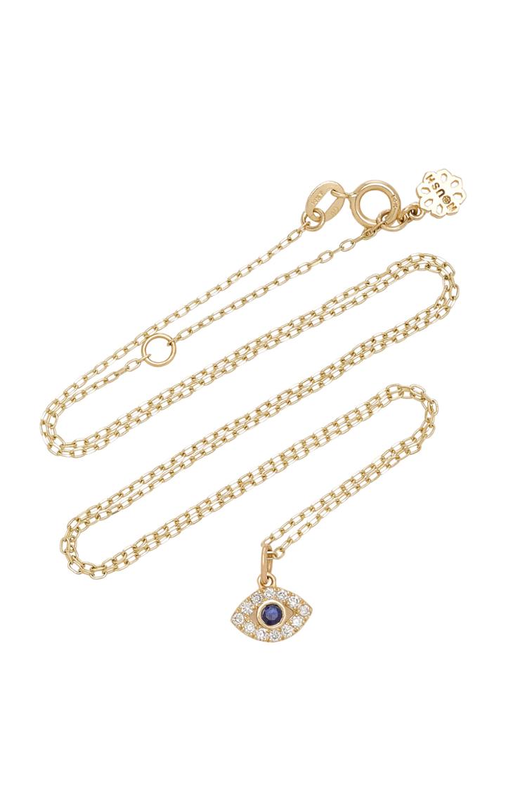 Noush Jewelry 14k Gold And Diamond Necklace