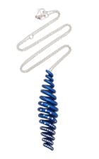 Syz Fireworks Titanium And White Gold Shooting Star Necklace