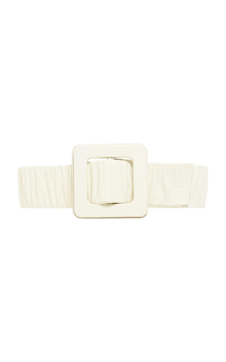 Moda Operandi Johanna Ortiz Contended Disorder Ruched Leather Belt Size: M