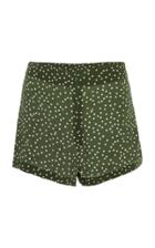 Adriana Degreas Polka Dot Silk Shorts