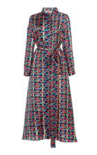 Moda Operandi Le Sirenuse Positano Balance Zoe Printed Silk Shirt Dress Size: 38
