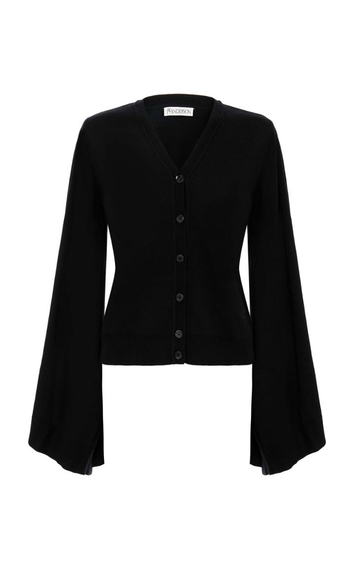 Moda Operandi Jw Anderson Wing-sleeve Merino Wool Cardigan