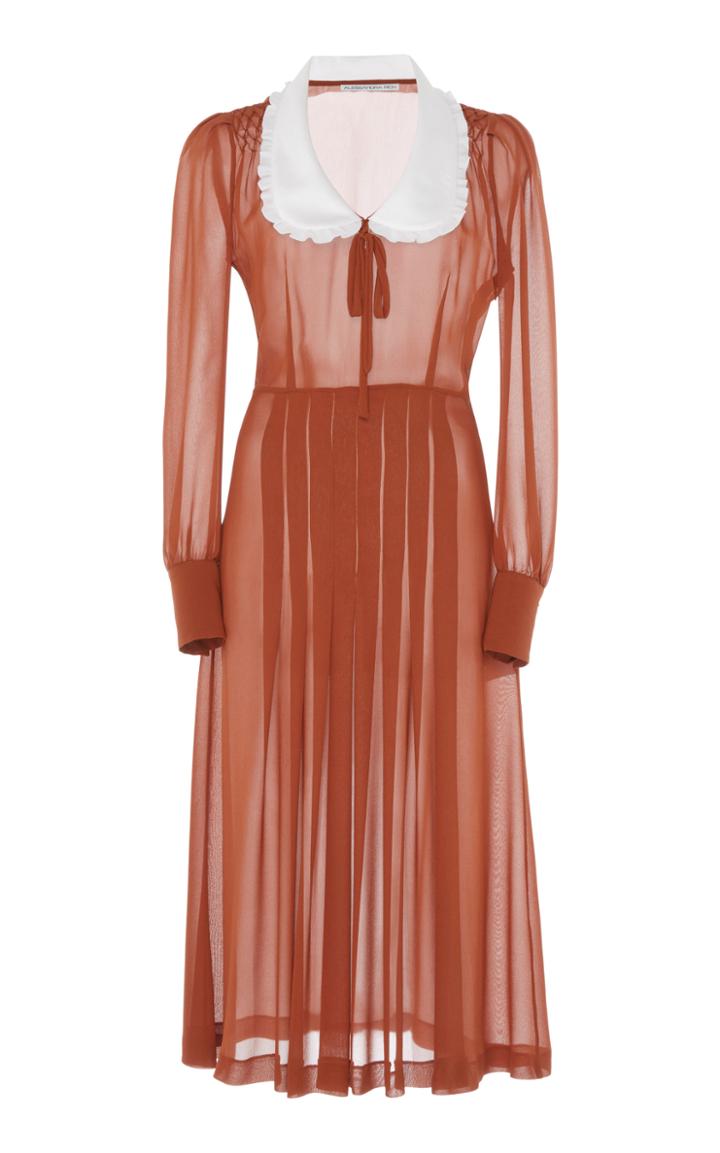 Alessandra Rich Silk Georgette Dress
