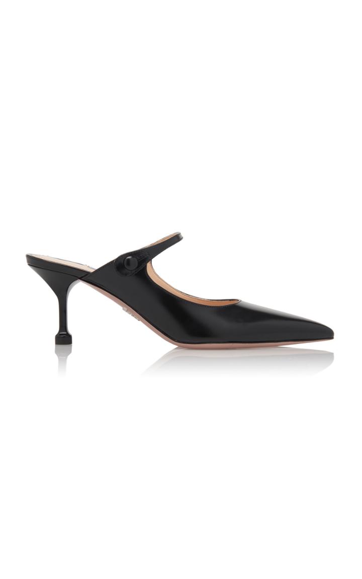Prada Leather Mules Size: 36