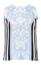 Mother Of Pearl Milly Printed Crepe De Chine Top