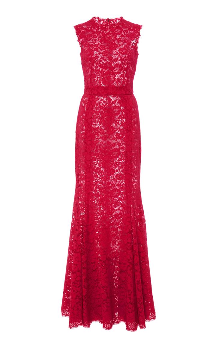 Dolce & Gabbana Sleeveless Lace Gown