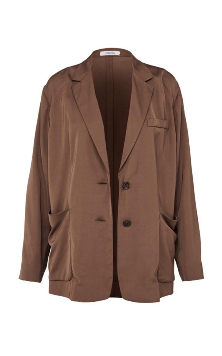 Moda Operandi Dorothee Schumacher Slouchy Cool Satin Blazer