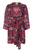 Chufy Cusco Printed Wrap-effect Broadcloth Mini Dress