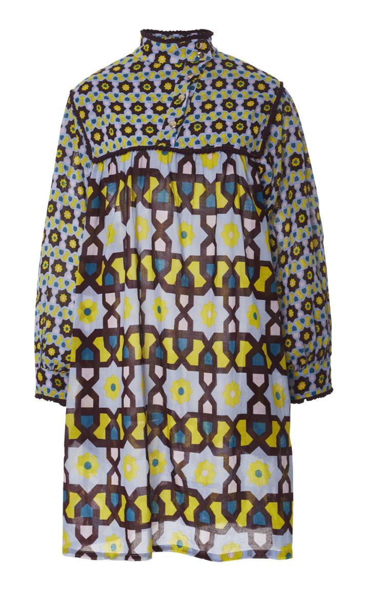 Yvonne S Long Sleeve Cotton Mini Dress