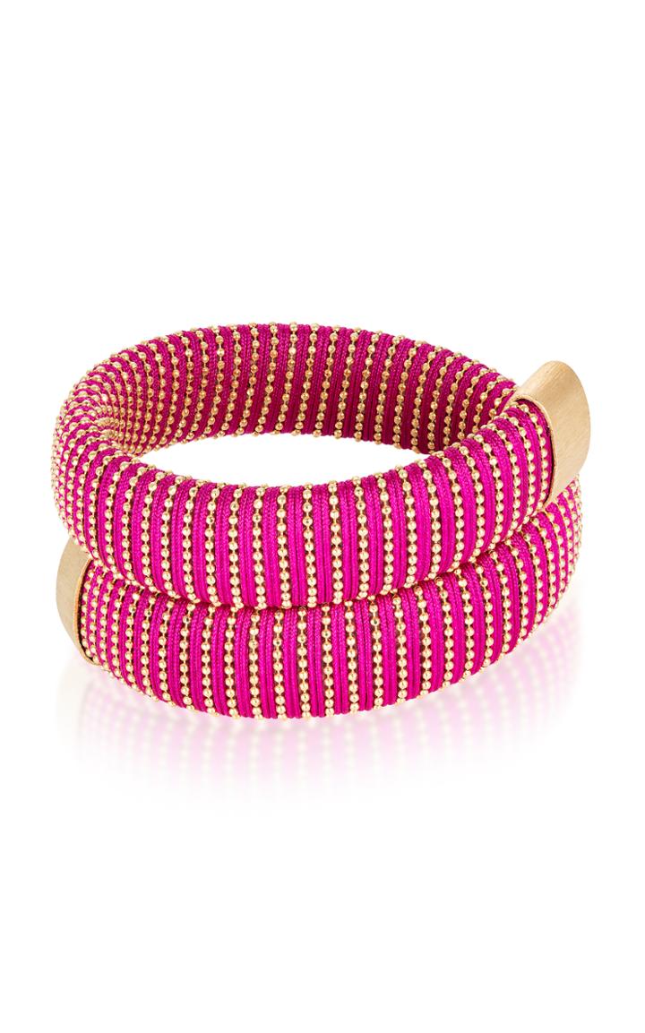 Carolina Bucci Magenta Caro Gold-plated Bracelet
