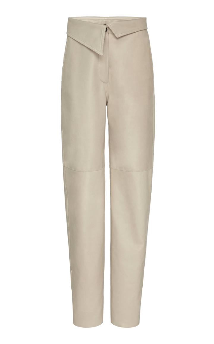 Moda Operandi Victoria Beckham High-waisted Tapered Leather Pants Size: 4