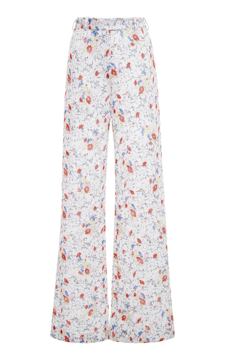 Moda Operandi Missoni Floral Print High-rise Straight Pants Size: 38