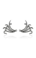 Mindi Mond Georgian Octopus Diamond Wing Earrings