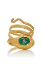 Christina Alexiou Emerald And Diamond Snake Ring