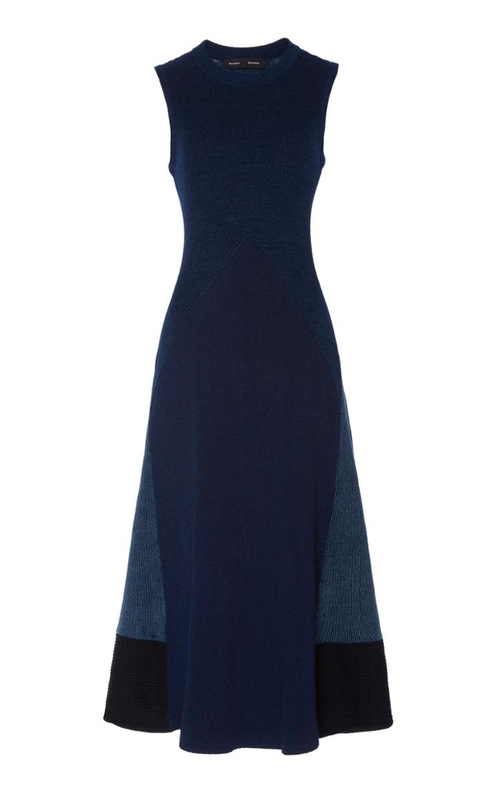 Proenza Schouler Mixed Stitch Ribbed-knit Dress