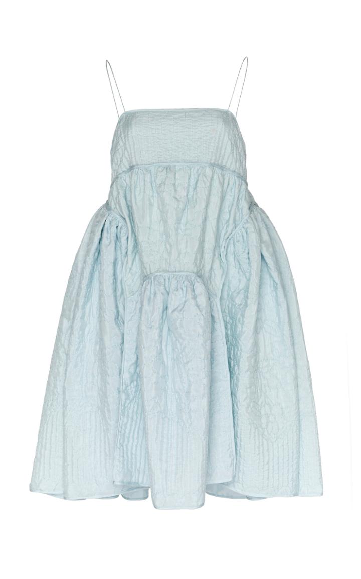 Cecilie Bahnsen Elin Textured Silk Mini Dress