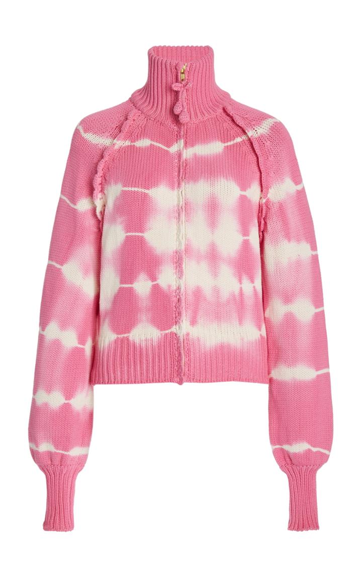 Moda Operandi Loveshackfancy Florrie Tie-dyed Cotton-knit Sweater