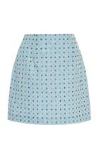 Markarian Embroidered Cotton Mini Skirt