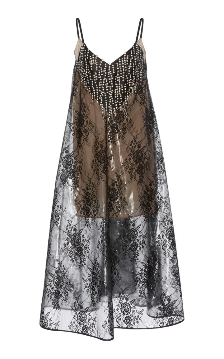 Christopher Kane Plastic Lace Diamond Drip Dress