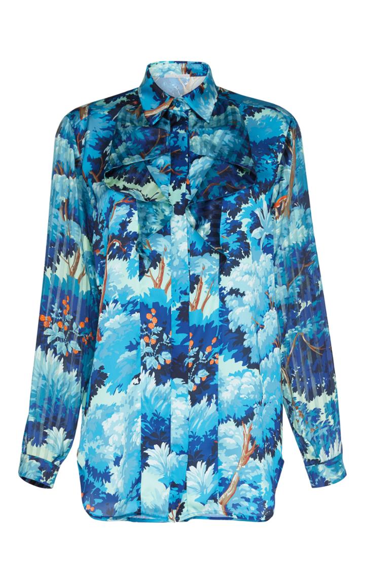 Marco De Vincenzo Printed Sequin Blouse