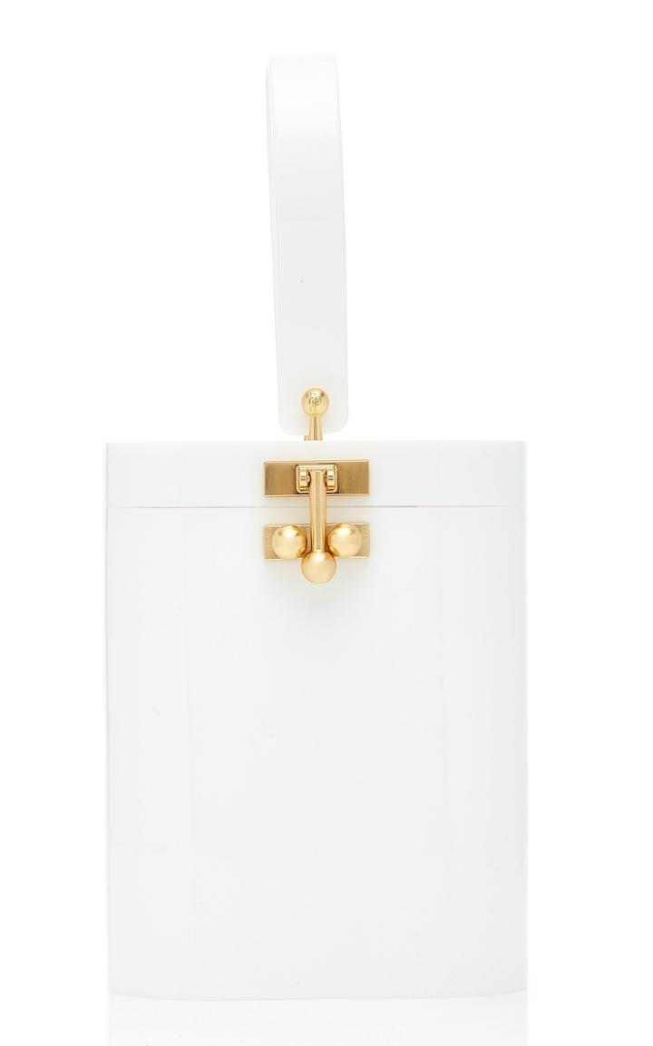 Moda Operandi Edie Parker Acrylic Oval Bucket Bag