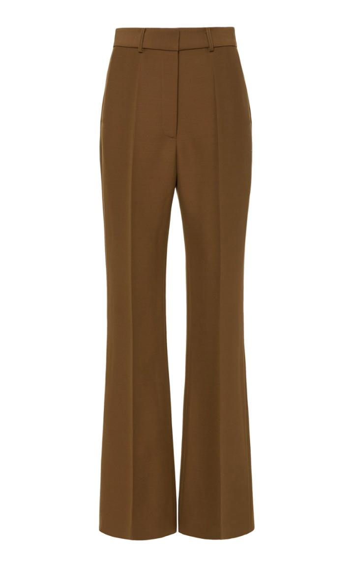 Partow Emilio High-rise Straight-leg Crepe Pants