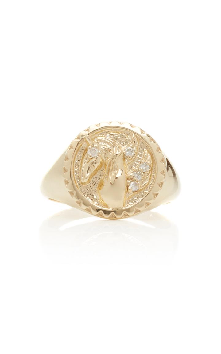 Carole Le Bris Perez Pegasus Signet Ring