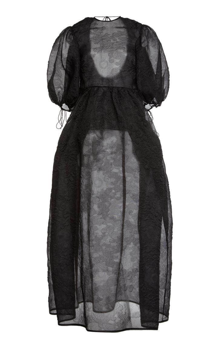 Moda Operandi Cecilie Bahnsen Lola Puffed-sleeve Silk Dress