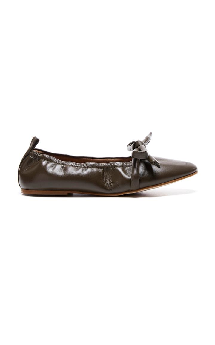 Moda Operandi Flattered Polly Leather Ballet Flats