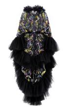 Rodarte Hand-embroidered Tulle Hooded Cape