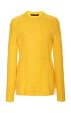 Sally Lapointe Plush Cable Knit Pullover