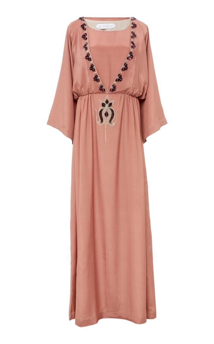 Bthaina M'o Exclusive Caftan With Gathered Waistline