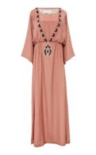 Bthaina M'o Exclusive Caftan With Gathered Waistline